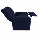 Ver imagem 6 de Poltrona Reclinável Poltrona do Papai com Apoio para Os Pés Suede Confortável Azul Marinho Unità