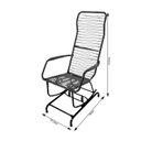 Ver imagem 2 de Cadeira Balanço com Mola Verde Vargas Metalúrgica Vargas Cbm 003