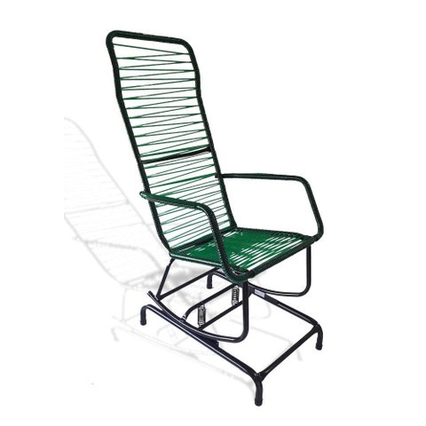Cadeira Balanço com Mola Verde Vargas Metalúrgica Vargas Cbm 003