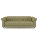 Ver imagem 6 de Conjunto de Sofá Sala de Estar Stanford Chesterfield 2 e 3 Lugares 180cm/260cm Pés Madeira Couro Fen