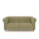 Ver imagem 7 de Conjunto de Sofá Sala de Estar Stanford Chesterfield 2 e 3 Lugares 180cm/260cm Pés Madeira Couro Fen
