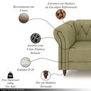 Ver imagem 3 de Conjunto de Sofá Sala de Estar Stanford Chesterfield 2 e 3 Lugares 180cm/260cm Pés Madeira Couro Fen