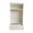 Ver imagem 2 de Armário Cabideiro com Gaveta 100% Mdf Branco - Suprema Móveis