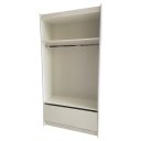 Ver imagem 1 de Armário Cabideiro com Gaveta 100% Mdf Branco - Suprema Móveis