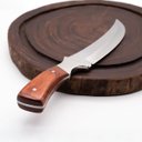 Ver imagem 3 de Kit Churrasco Tábua Redonda 33cm Faca Curva