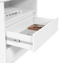 Ver imagem 3 de Mesa de Cabeceira Big Ej 2 Gavetas e Nicho:branco