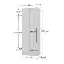 Ver imagem 7 de Conjunto de Guarda-roupa Modulado 6 Portas 6 Gavetas 4 Peças Viena Yescasa