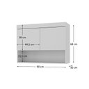 Ver imagem 6 de Conjunto de Guarda-roupa Modulado 6 Portas 6 Gavetas 4 Peças Viena Yescasa