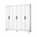 Ver imagem 1 de Guarda Roupa 6 Portas Carioca Móveis Branco