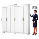 Ver imagem 2 de Guarda Roupa 6 Portas Carioca Móveis Branco