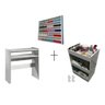 Kit Mesa Manicure Esmalteiro Carrinho Branco - Deep - 3