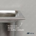 Ver imagem 5 de Cuba Pia Dupla 68x38 Gourmet Cozinha Aço Inox com Acessórios Tubrax