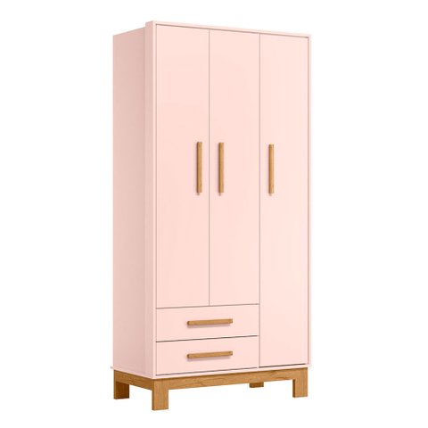 Guarda Roupa Infantil Q Encanto 3 Portas 2 Gavetas Qmovi
