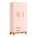 Ver imagem 1 de Guarda Roupa Infantil Q Encanto 3 Portas 2 Gavetas Qmovi