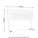 Ver imagem 4 de Cabeceira Casal Queen Cama Box 160cm Oregon I02 Veludo Marrom - Mpozenato