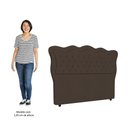 Ver imagem 5 de Cabeceira Casal Queen Cama Box 160cm Oregon I02 Veludo Marrom - Mpozenato