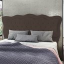 Ver imagem 2 de Cabeceira Casal Queen Cama Box 160cm Oregon I02 Veludo Marrom - Mpozenato