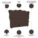 Ver imagem 3 de Cabeceira Casal Queen Cama Box 160cm Oregon I02 Veludo Marrom - Mpozenato