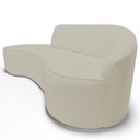 Ver imagem 5 de Sofá 3 Lugares Curvo Sala de Estar Living Firenze Direito D02 Corano Bege 230 cm C-26 - Lyam