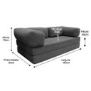 Ver imagem 2 de Sofá Cama 1,80 M Tecido Boucle Bege Flex Inbox
