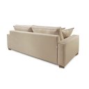 Ver imagem 3 de Sofá 3 Lugares Almofada Solta Linho Bege Medio Helô 2,20m