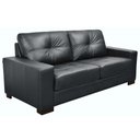 Ver imagem 4 de Sofá 2 Lugares Milão 150cm Couro Negro