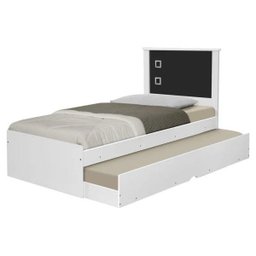 Cama Bibox Solteiro Barcelona Branco / Preto - Tebarrot - 2 Cama Bibox Solteiro Barcelona Branco / Preto - Tebarrot - 2