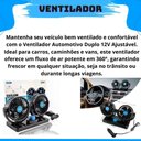 Ver imagem 6 de Ventilador Automotivo Duplo 12v Duplo com Ajuste para Carro Caminhões Van