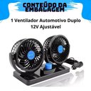 Ver imagem 4 de Ventilador Automotivo Duplo 12v Duplo com Ajuste para Carro Caminhões Van