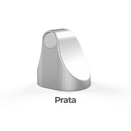 Trava Porta Magnético com Imã Fixador Prendedor Prata - 2