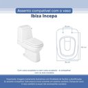 Ver imagem 3 de Assento Sanitário Tampa de Vaso Branco Resina Poliester Ibiza para Bacia Incepa