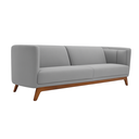 Ver imagem 3 de Sofá Dekorien Luminne 230cm Linho Cinza Sala Linha Premium