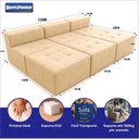 Ver imagem 6 de Sofá Modular Confort 5 Lugares com Chaise 255cm Bege Linho