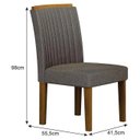 Ver imagem 4 de Cadeira para Mesa de Jantar 2 Unidades Jade Mdf - Leifer