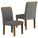 Ver imagem 3 de Cadeira para Mesa de Jantar 2 Unidades Jade Mdf - Leifer