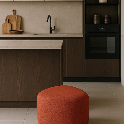 Puff Orgânico 80CMX42CM Linho Ana
