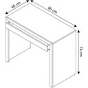 Ver imagem 4 de Mesa de Escritório Me 4107 - Tecno Mobili - Branco Bp