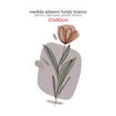 Ver imagem 4 de Adesivo de Parede Flor Minimalista Decorativa 53x90