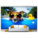Ver imagem 1 de Papel De Parede Animais Cachorro Férias 3D Anm113
