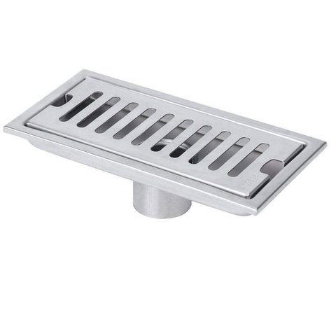 Ralo Linear 20cm Aço Inox Banheiro Lavabo Area Externa Anti Odor Anti Inseto Piscina Quintal