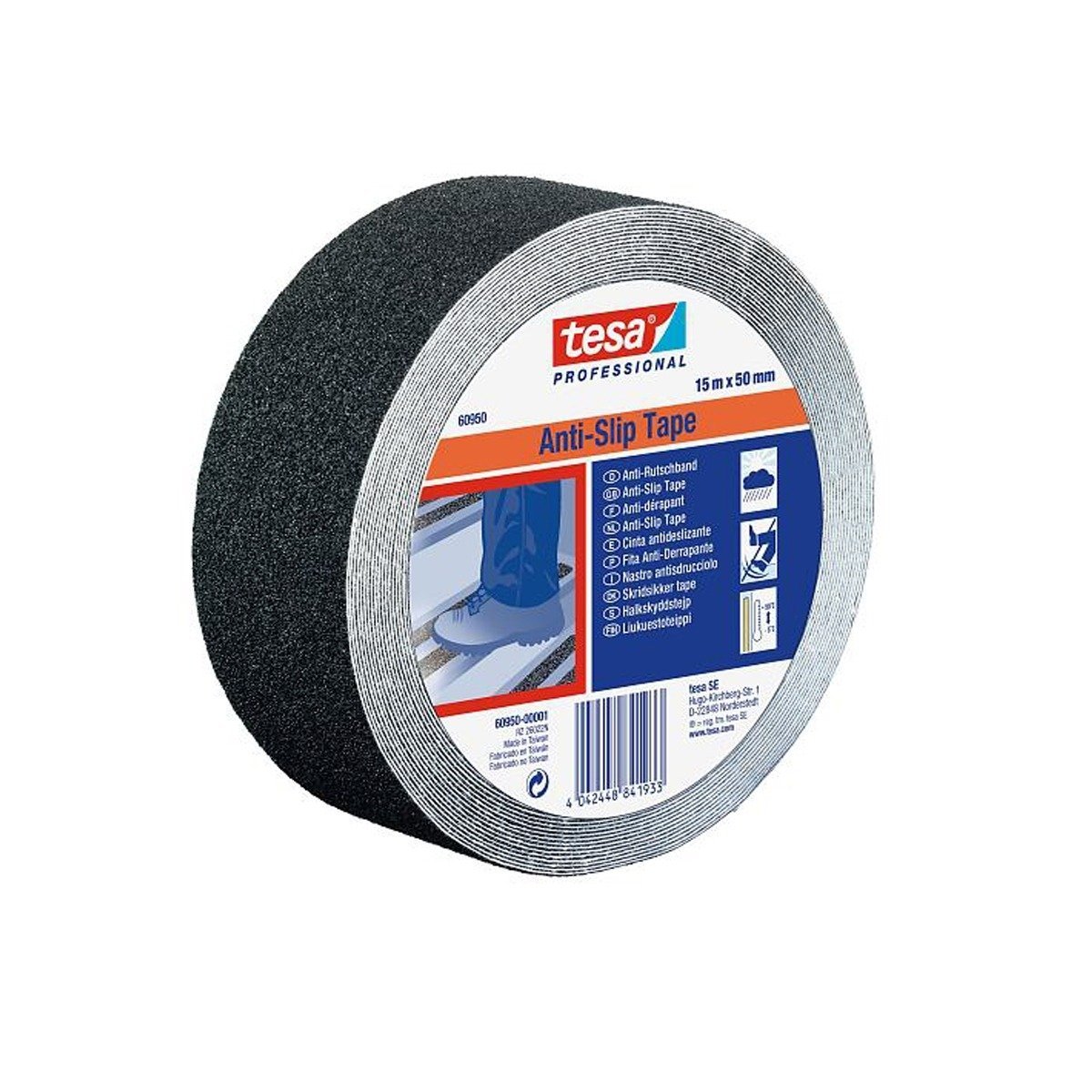 Fita 60950 Antiderrapante Preta 50mm x 15m tesa® - 1