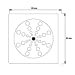 Tampa Ralo Grelha Quadrado 15x15cm Inox Função Abre/fecha Cor:cromado Del Metais - 8