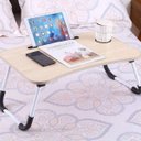 Ver imagem 6 de Mesa Retangular Dobrável para Notebook com Suporte para Tablet e Copo Cores Sortidas
