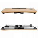Ver imagem 2 de Mesa Retangular Dobrável para Notebook com Suporte para Tablet e Copo Cores Sortidas