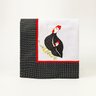 Toalha de Mesa Retangular Bordada Patch 4 Lugares Galinhas - Galinha Da Angola - 1
