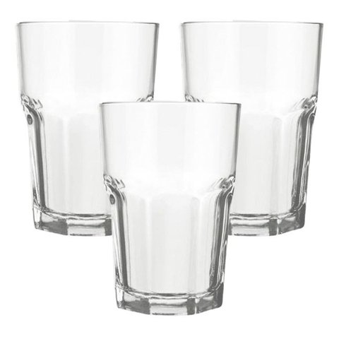Jogo de 3 Copos Lumina Long Drink - 410ml - Ad-0443