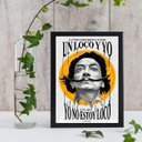 Ver imagem 1 de Quadro Salvador Dalí Un Loco 33x24cm:Madeira preta