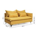 Ver imagem 6 de Sofá Modular 3 Lugares com Chaise e Pé Metal Sôma CabeCasa MadeiraOriginals