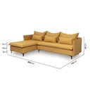 Ver imagem 5 de Sofá Modular 3 Lugares com Chaise e Pé Metal Sôma CabeCasa MadeiraOriginals