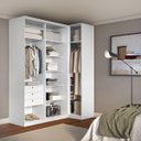 Ver imagem 3 de Guarda Roupa de Canto Porta de Correr 3 Portas 2 Espelhos Altezza Belmax:branco